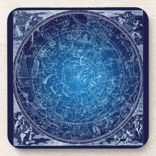 Boreal Hemysphere Sky constellations Drink Coaster