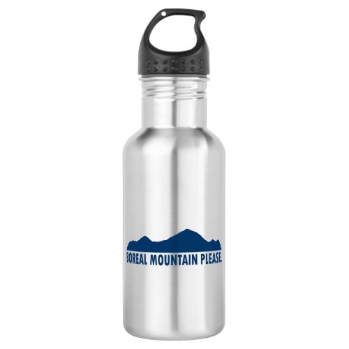 Boreal Mountain California Please Stainless Steel Water Bottle