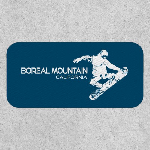 Boreal Mountain California Snowboarder Patch