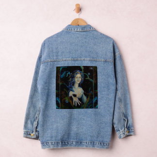 Borealis Spirit Northern Lights Maureen Girard Denim Jacket