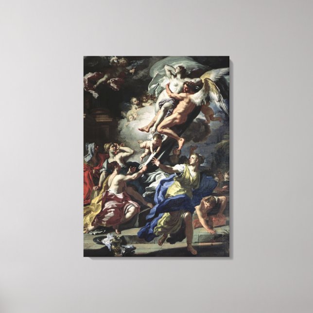 Boreas abducting Oreithyia Canvas Print (Front)