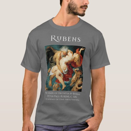 Boreas Abducting Orithyia Rubens 3 T_Shirt