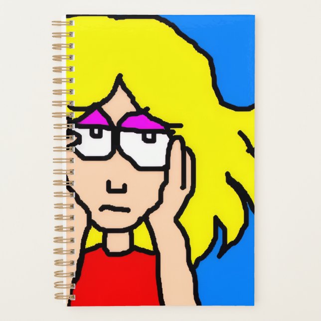bored blonde Planner (Front)