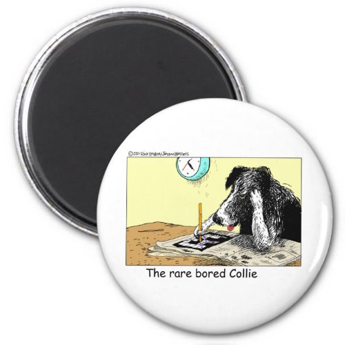 Bored Border Collie Funny Gifts Tees Collectibles Magnet