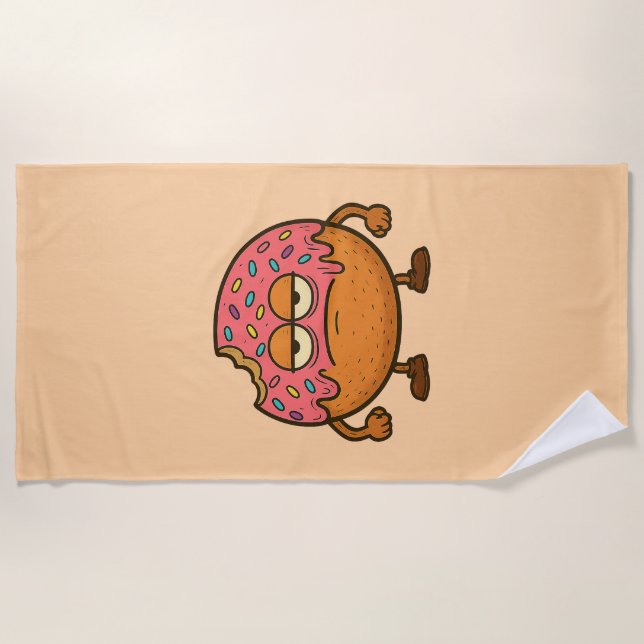 Bored Donut Beach Towel (Front)