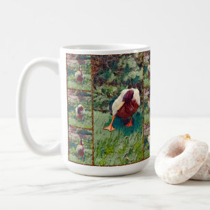 Bored Duck Photo Collage, Coffee Mug