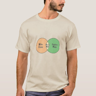 Bored Now Daphne Moon Niles Crane venn diagram T-Shirt