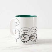 Bored Sheep Two-Tone Coffee Mug (Front Left)