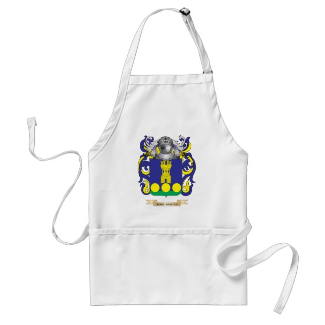 Borg-(Malta) Coat of Arms (Family Crest) Adult Apron (Front)