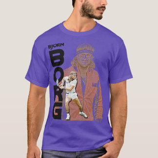 Borg Retro Tennis Icon Tribute T-Shirt