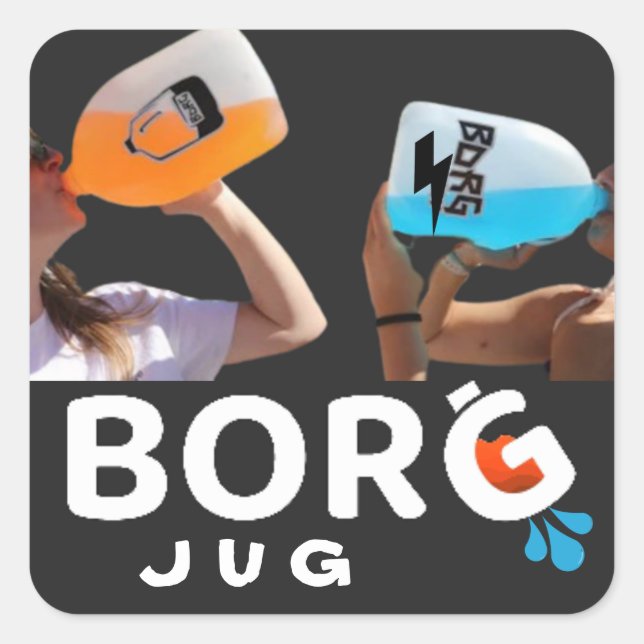 bOrG  Social Media Drink Raver Cocktail  JUG LABEL (Front)
