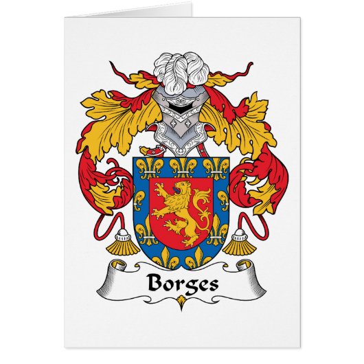 Borges Family Crest Cards (Front)
