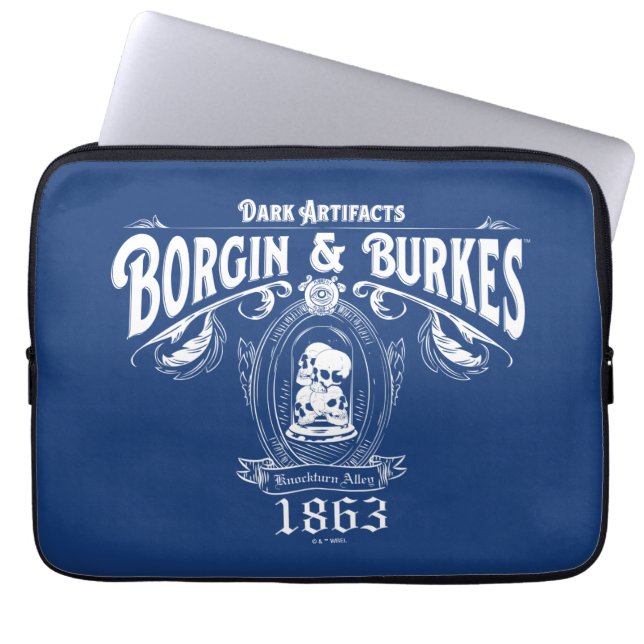 BORGIN & BURKES™ Dark Artifacts Store Graphic Laptop Sleeve (Front)