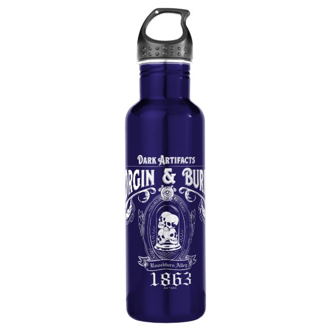 BORGIN & BURKES™ Dark Artifacts Store Graphic Stainless Steel Water Bottle (Front)