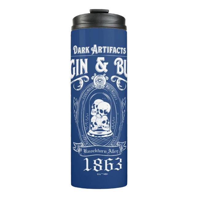 BORGIN & BURKES™ Dark Artifacts Store Graphic Thermal Tumbler (Front)