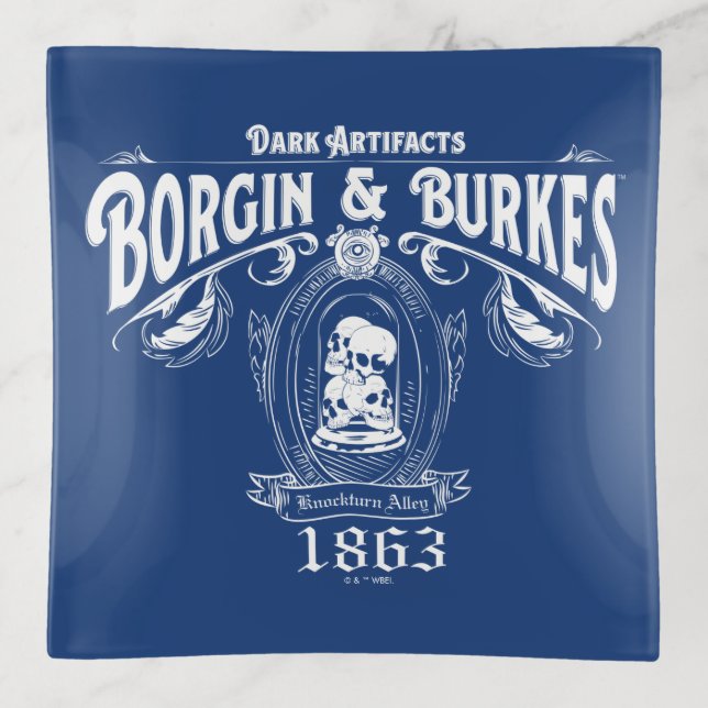 BORGIN & BURKES™ Dark Artifacts Store Graphic Trinket Tray (Front)