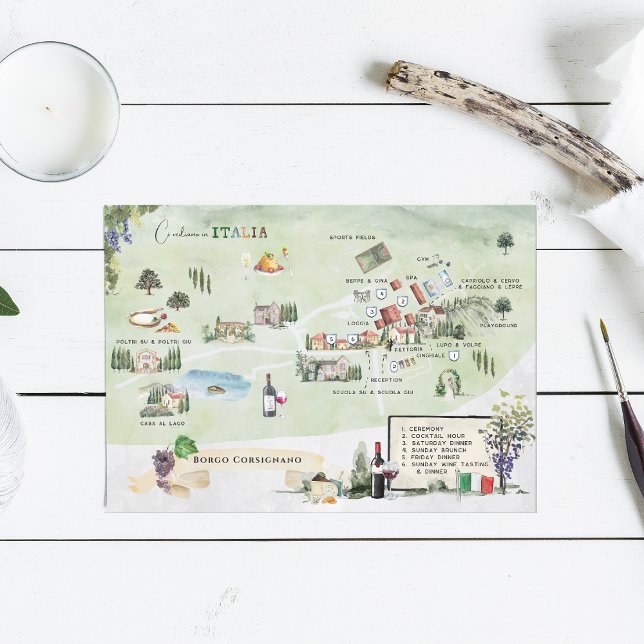 Borgo Corsignano | Itinerary Map Invitation (Creator Uploaded)