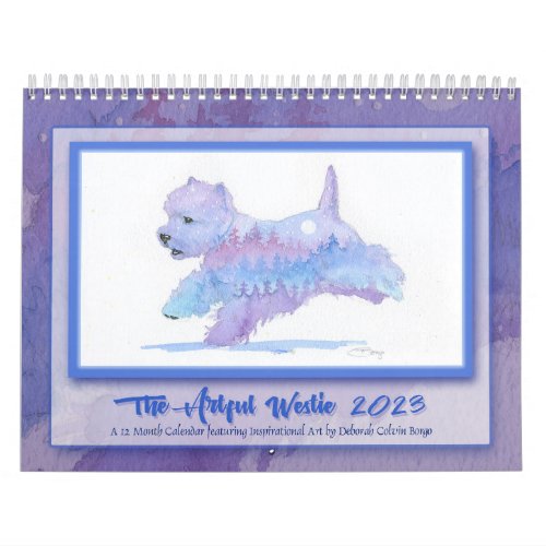 Borgos The Artful Westie 2023 Calendar