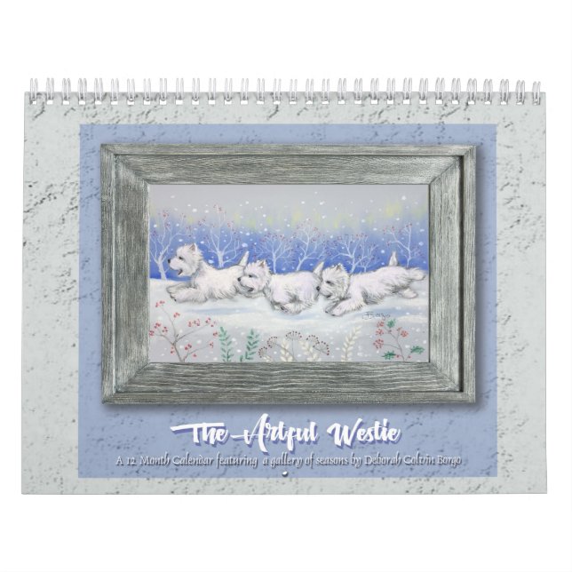 Borgo's The Artful Westie 2025 Calendar (Cover)