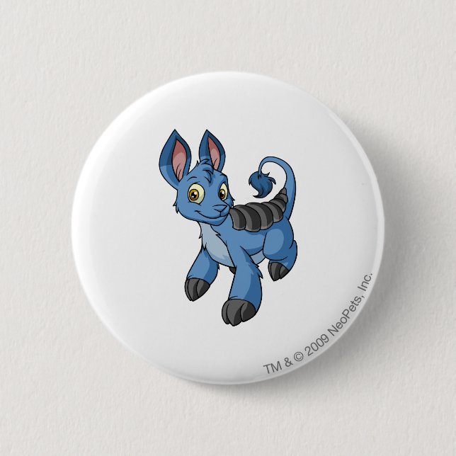 Bori Blue Pinback Button (Front)
