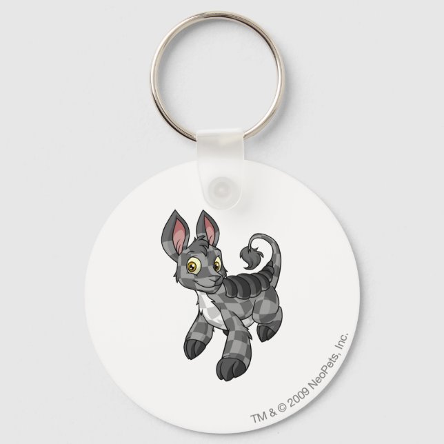 Bori Checkered Keychain (Front)