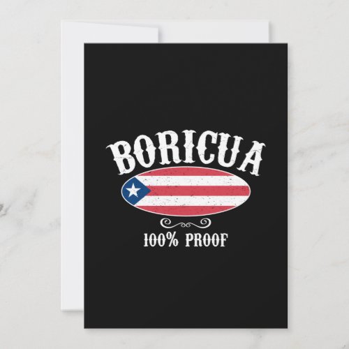 Boricua 100 Puerto Rico Card