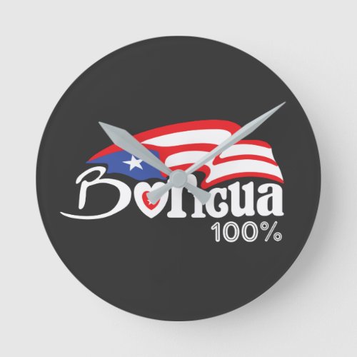 Boricua 100  Puerto Rico Clock