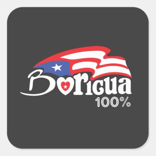 Boricua 100  Puerto Rico Sticker