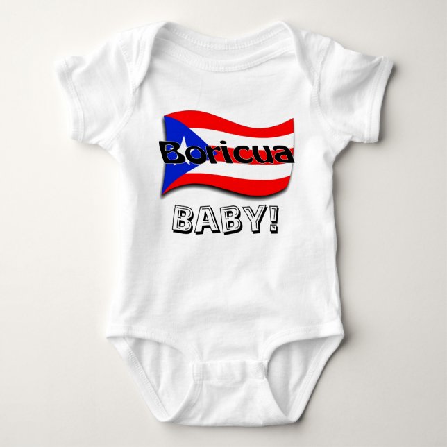 Boricua Baby! Baby Bodysuit (Front)
