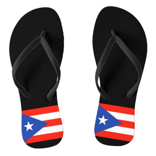 Boricua Bandera Puerto Rican Flag 4Hector Flip Flops