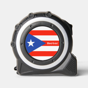 Boricua Bandera Puerto Rican Flag 4Hector Tape Measure