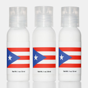 Boricua Bandera Puerto Rican Flag Travel Bottles Hand Lotion