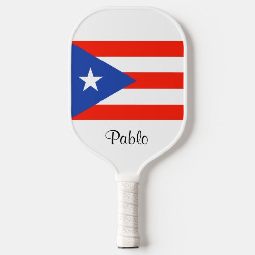 Boricua Bandera Puerto Rico Flag Pickleball Paddle