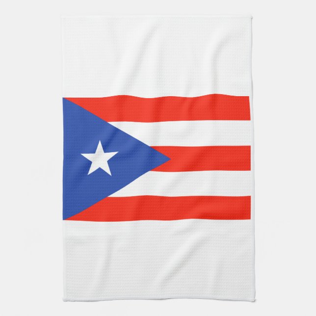 Boricua Banderas Puerto Rican Flag 4Juan Kitchen Towel (Vertical)
