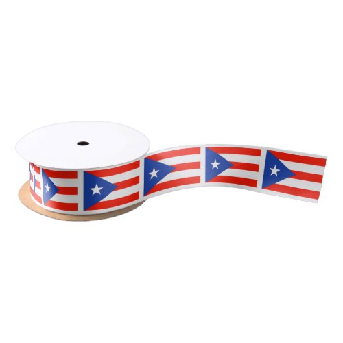 Boricua Banderas Puerto Rican Flag 4Marta Satin Ribbon