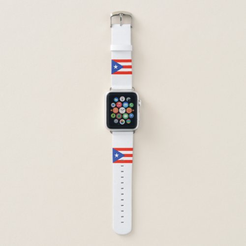 Boricua Banderas Puerto Rican Flags 4Carmen Apple Watch Band