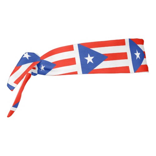 Boricua Banderas Puerto Rico 4Pedro Tie Headband