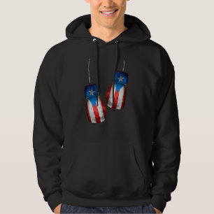 Boricua Boxers Boxing Fans  Gloves Puerto Rico Fla Hoodie
