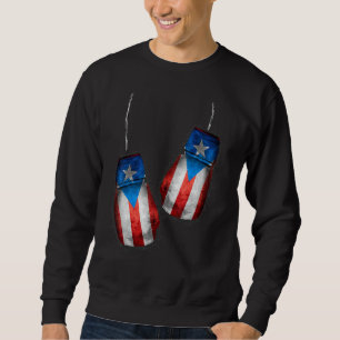 Boricua Boxers Boxing Fans Gloves Puerto Rico Fla Sweatshirt