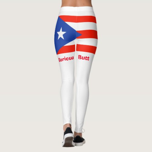 Boricua Butt Puerto Rican Flag 4Julia Leggings