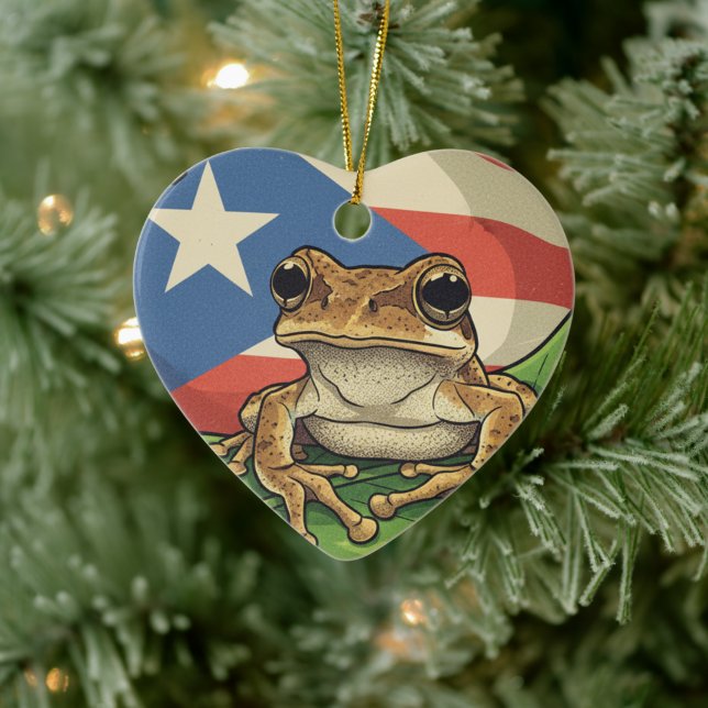 Boricua Ceramic Ornament (Tree)