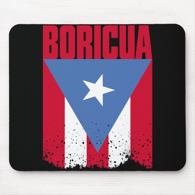 Boricua Flag Mouse Pad (Front)