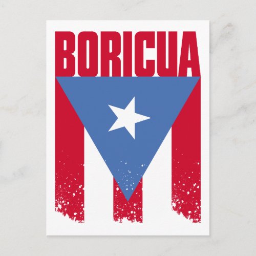 Boricua Flag Postcard