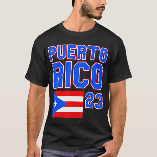 Boricua Flag PR Puerto Rico Baseball Jersey Rican  T_Shirt