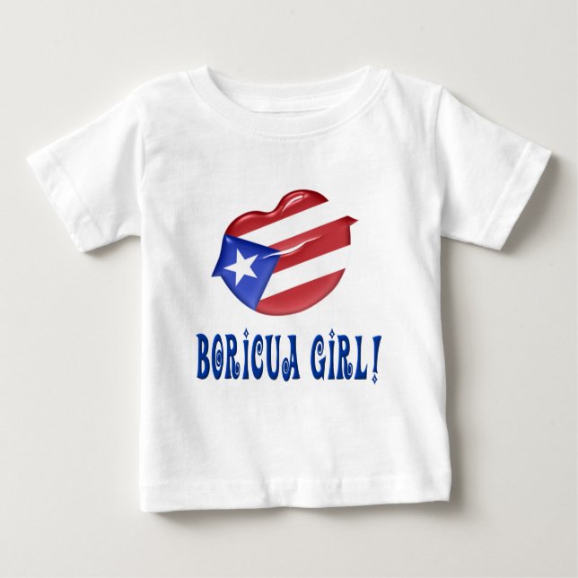 Boricua Girl Baby T-Shirt (Front)