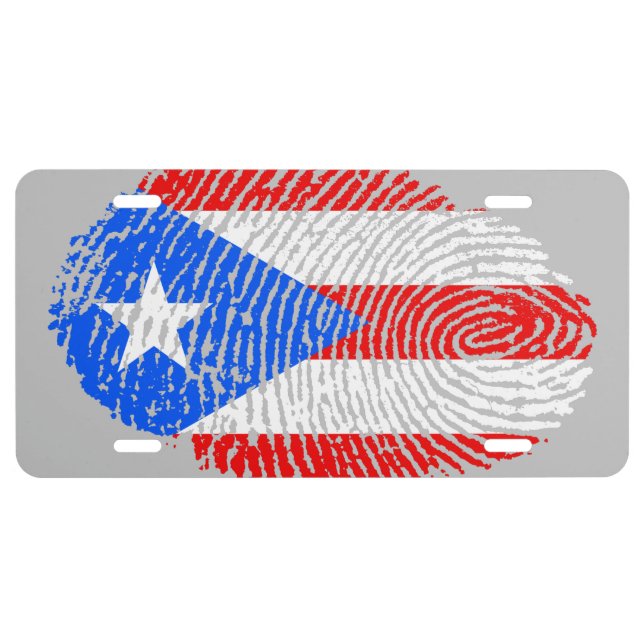 Boricua  license plate (Front)
