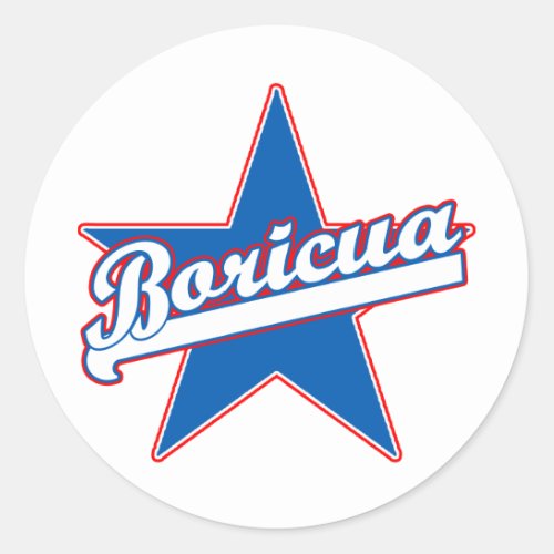 Boricua Products and T shirts Classic Round Sticker