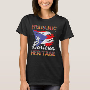 Boricua Puerto Hispanic Hispanic Heritage Month Vi T-Shirt