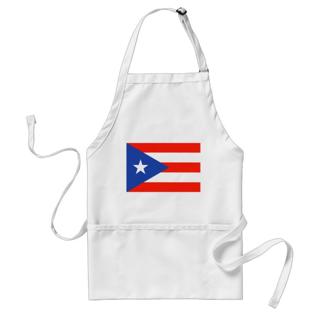 Boricua Puerto Rican Flag Banderas 4Juan Adult Apron (Front)