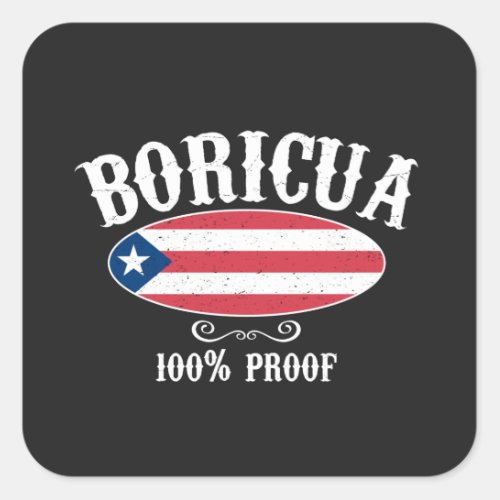 Boricua Puerto Rico 100 Sticker